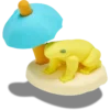 3D ozdoby Jibbitz™ s motivem odpočívající žáby