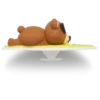 3D ozdoby Jibbitz™ s motivem surfujícího medvěda