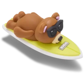 3D ozdoby Jibbitz™ s motivem surfujícího medvěda