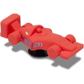 3D ozdoby Jibbitz™ ve tvaru červeného závodního auta
