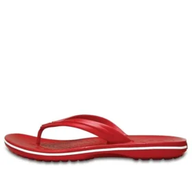 Žabky Crocband Flip „Red White“