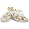 Žabky Crocband s potiskem „White Tan“