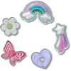 Balení 5 ozdob Jibbitz™ s ikonami Funky Girly