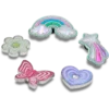 Balení 5 ozdob Jibbitz™ s ikonami Funky Girly