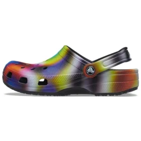 Barevné plážové unisexové Sandály Crocs v černé barvě