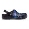 Baya Lined Clog s chlupatým páskem Galaxy „Black Multi“