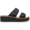 Brooklyn Buckle Matte Wrap Low Wedge