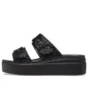 Brooklyn Croco Shine Buckle „Black“