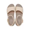 Brooklyn – kotníkové sandály na klínovém podpatku „Cream White Brown“