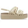 Brooklyn Strappy Low Wedge „Bone“