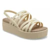 Brooklyn Strappy Low Wedge „Bone“