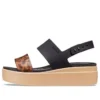Brooklyn Tort Low Wedge „Black Brown“