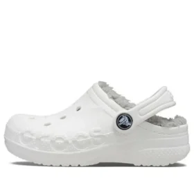 Classic Baya Lined Clog „White Grey“