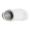 Classic Baya Lined Clog „White Grey“