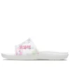 Classic Bleach Dye Slides „White Pink“