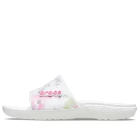 Classic Bleach Dye Slides „White Pink“