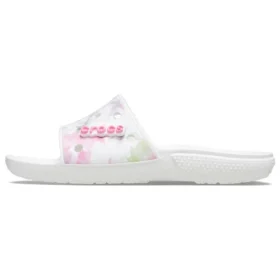 Classic Bleach Dye Slides „White Pink“