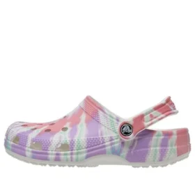 Classic Clog Crocs s botami bez podpatku, sportovní barevné modré Sandály