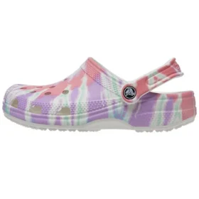 Classic Clog Crocs s botami bez podpatku, sportovní barevné modré Sandály