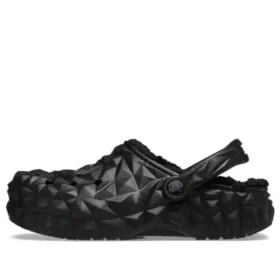 Classic Clog Lined Geometric „Black“