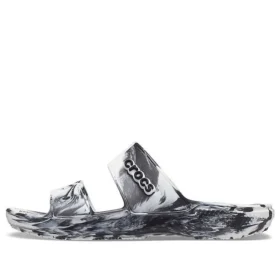 Classic Clog Marbled Beach Sports „White Black“