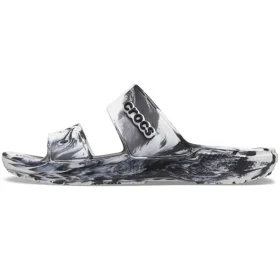 Classic Clog Marbled Beach Sports „White Black“