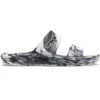 Classic Clog Marbled Beach Sports „White Black“