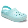 Classic Clog průsvitné plážové nazouváky „Ice Blue“
