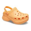 Classic Clog Retro Crocs s tlustou podrážkou, oranžové sandály s motivem malé velryby