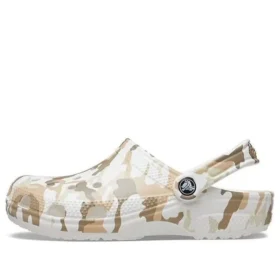 Classic Clog s kamuflážovým potiskem Beach „White Camouflage“