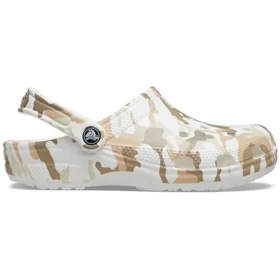 Classic Clog s kamuflážovým potiskem Beach „White Camouflage“