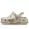 Classic Crush Clog s mramorovým vzorem „Bone Multi“
