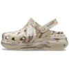 Classic Crush Clog s mramorovým vzorem „Bone Multi“