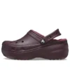 Classic Lined Clog „Dark Cherry“
