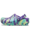 Classic Lined Clog „Neon Purple Multi“