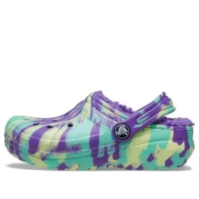 Classic Lined Clog „Neon Purple Multi“