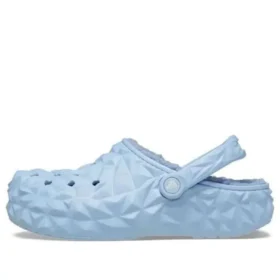 Classic Lined Clog s geometrickým vzorem a podšívkou „Blue“
