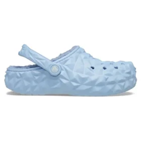 Classic Lined Clog s geometrickým vzorem a podšívkou „Blue“