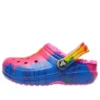 Classic Lined Clog s podšívkou a TieDye potiskem „Blue Pink“