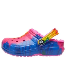 Classic Lined Clog s podšívkou a TieDye potiskem „Blue Pink“