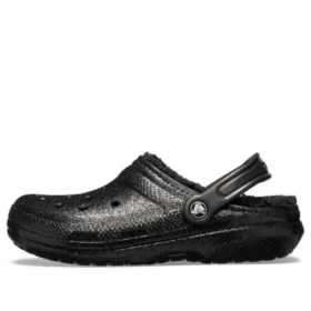 Classic Lined Clog s třpytivou podšívkou „Black“