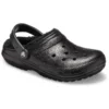 Classic Lined Clog s třpytivou podšívkou „Black“