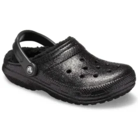 Classic Lined Clog s třpytivou podšívkou „Black“