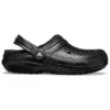 Classic Lined Clog s třpytivou podšívkou „Black“