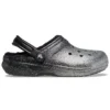 Classic Lined Clog s třpytivou podšívkou „Black Silver“