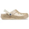 Classic Lined Clog s třpytivou podšívkou „Gold“