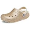 Classic Lined Clog s třpytivou podšívkou „Gold“