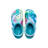Classic Lined Clog „White Blue Aqua“