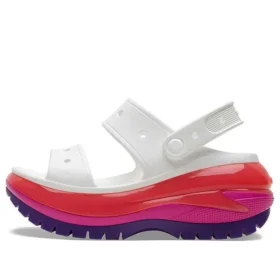 Classic Mega Crush Sandal „White Red Purple“