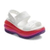 Classic Mega Crush Sandal „White Red Purple“